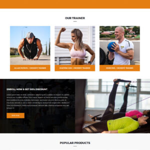 free gym WordPress theme