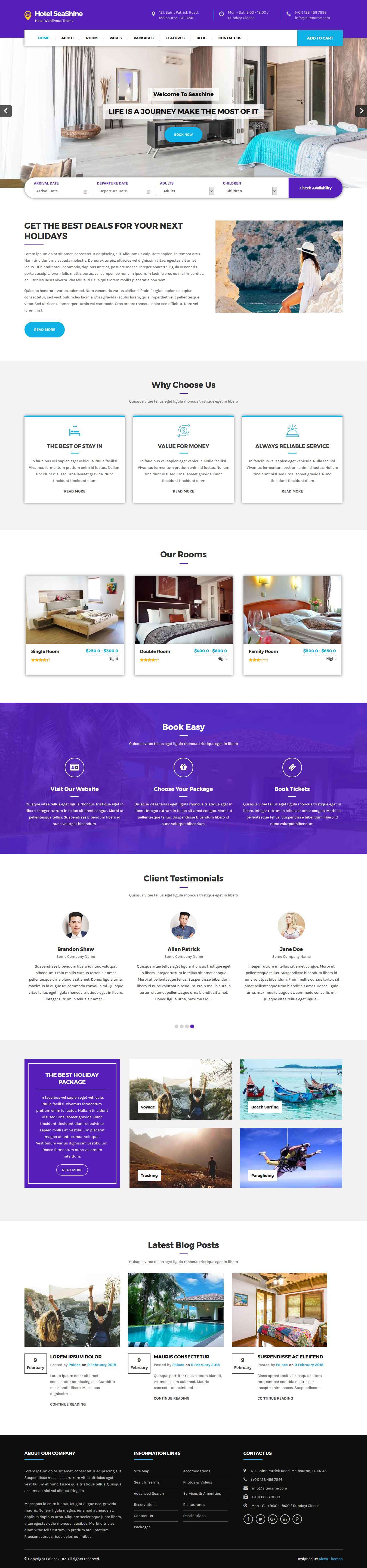 hotel wordpress theme