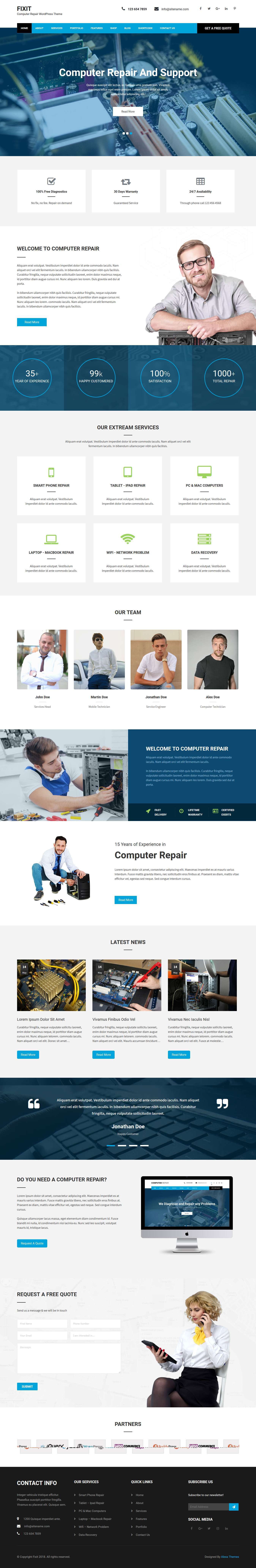 Computer Repair WordPress Theme