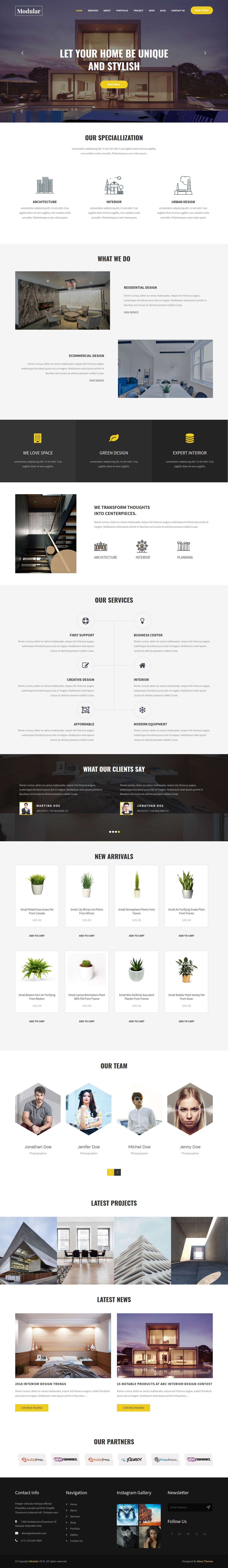 Interior WordPress Theme