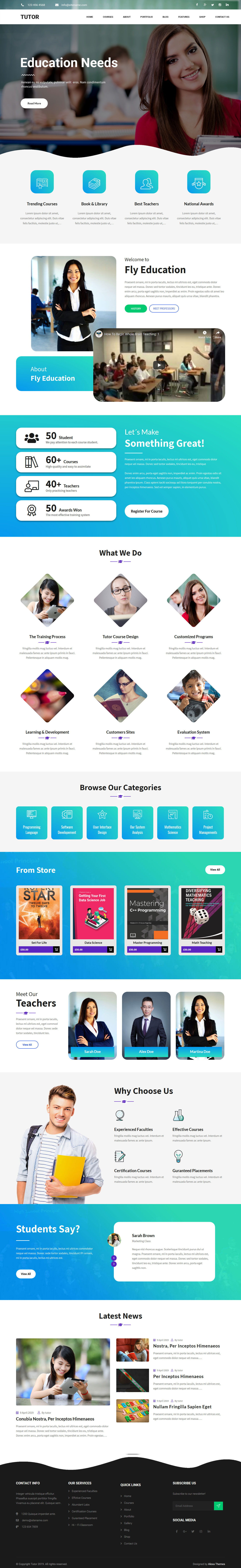 Tutor Free Education WordPress Theme For Scholl And Colleges Tutor Free Education WordPress Theme For Scholl And Colleges