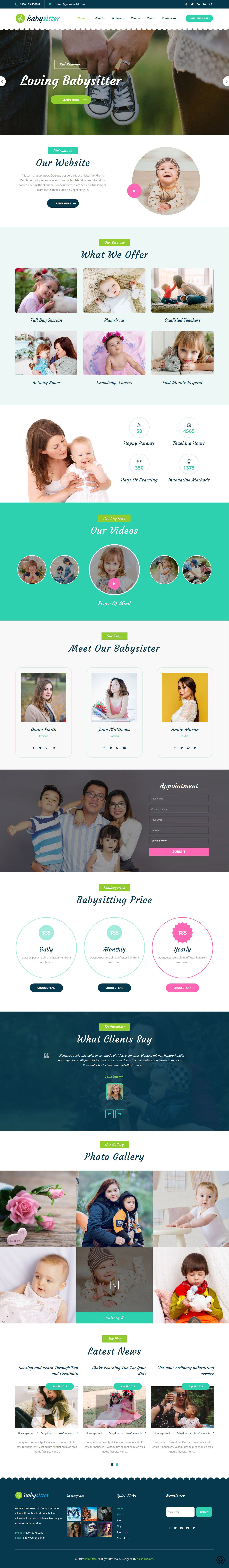 Babysitter WordPress Theme