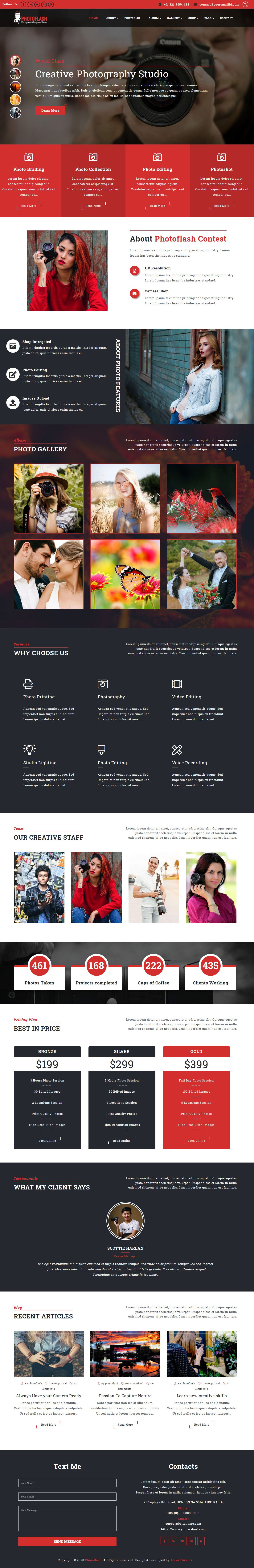 Free Photography WordPress Theme