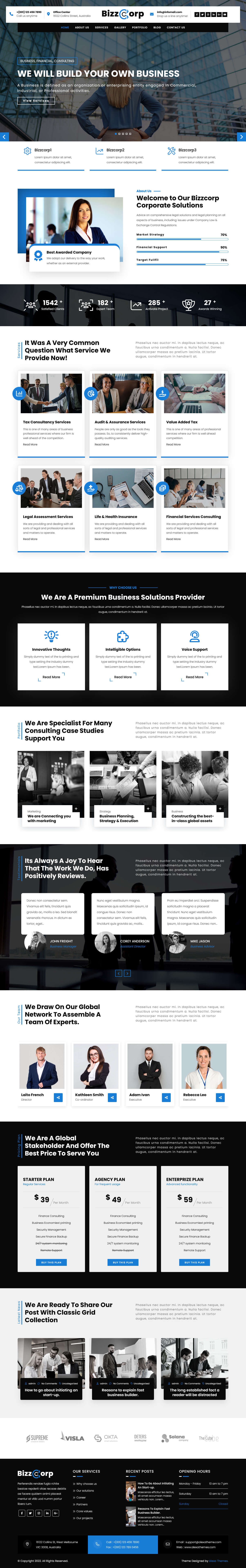 Bizzcorp WordPress Theme