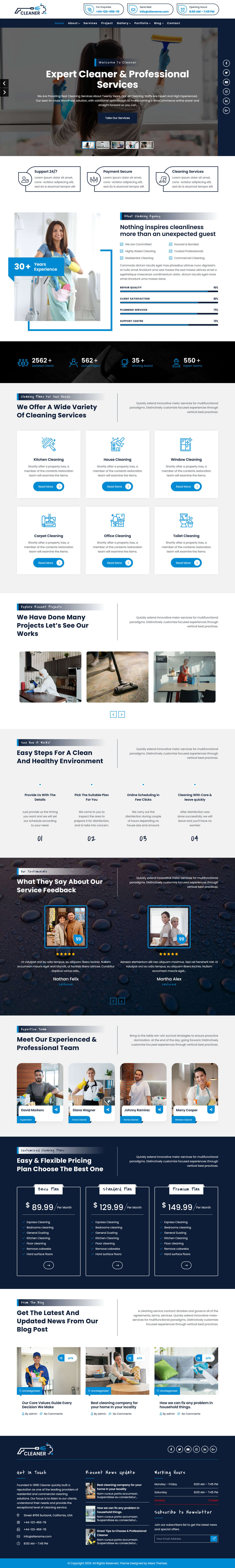 Cleaner WordPress Theme