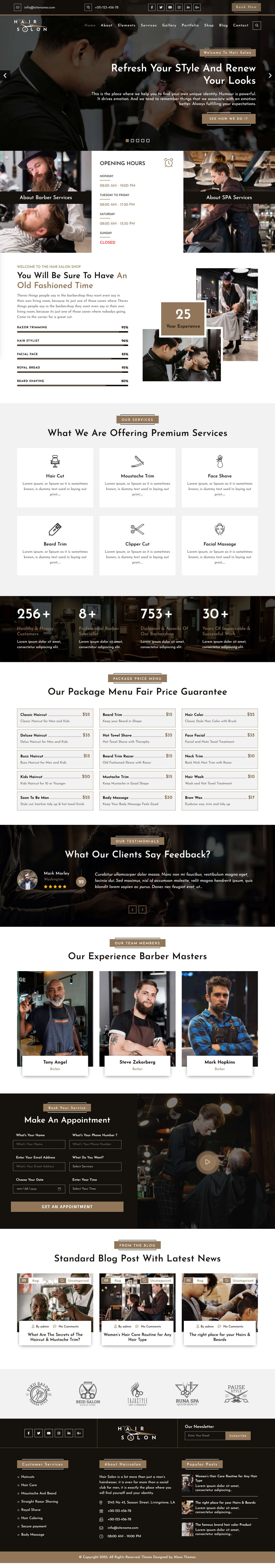 Hairsalon WordPress Theme