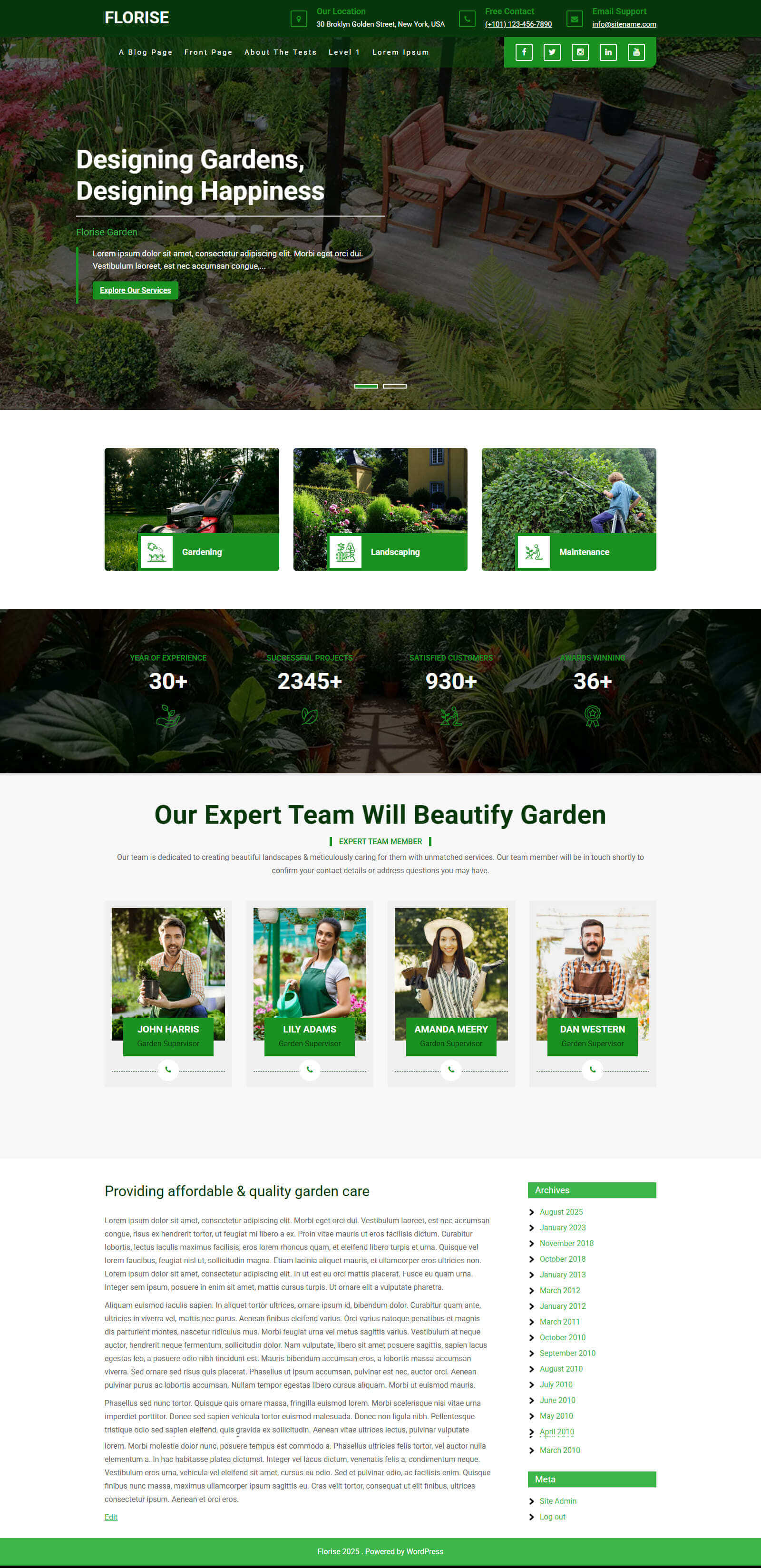 Florise Lite WordPress Theme